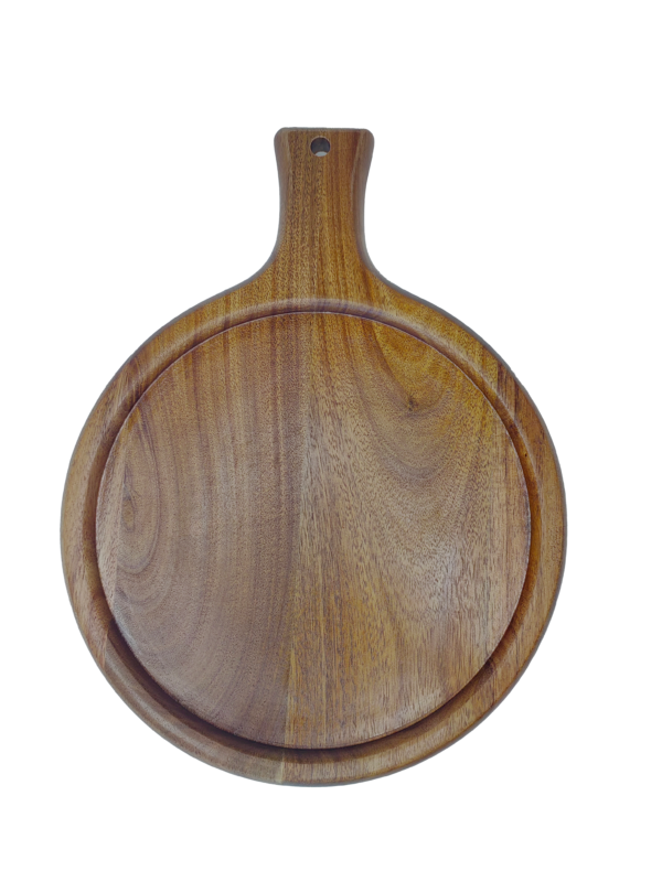 ⁦קרש הגשה עגול דגם RUSTIC⁩ – תמונה ⁦2⁩