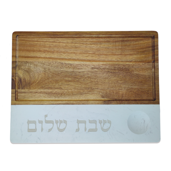 ⁦קרש שבת שלום בשילוב שיש דגם RUSTIC⁩ – תמונה ⁦3⁩