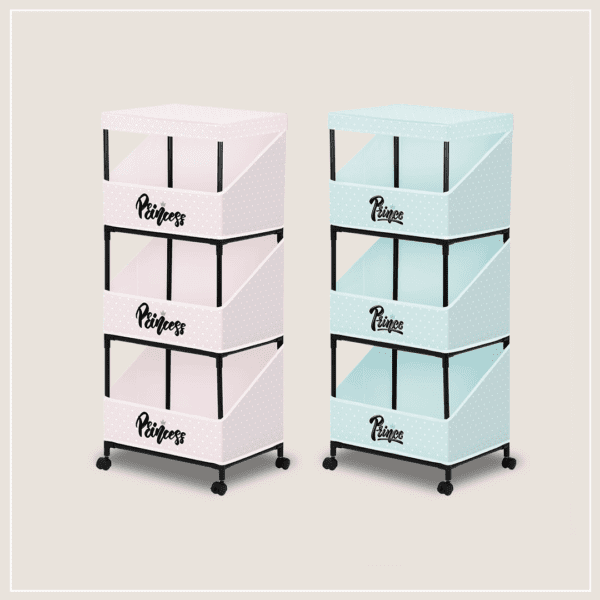 מעמד אחסון ילדים 3 קומות דגם יום שמח