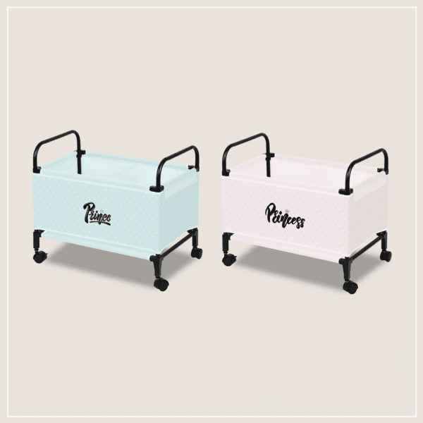 מעמד אחסון ילדים על גלגלים דגם יום שמח