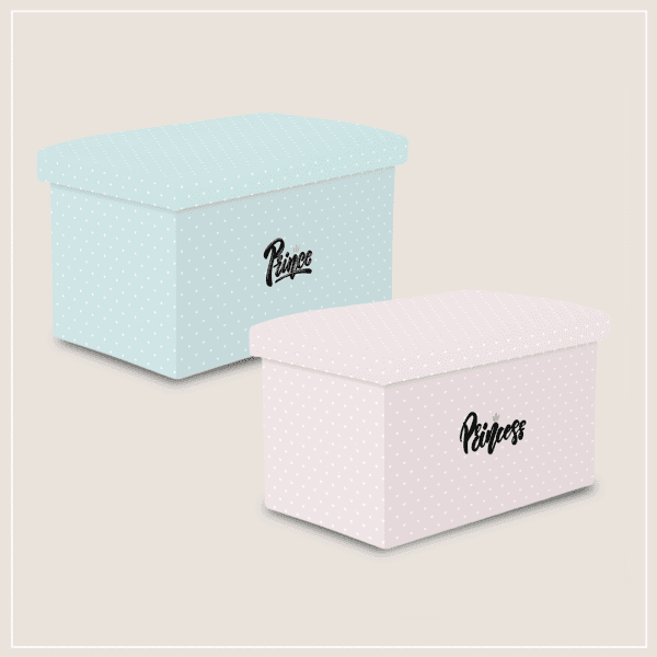 ספסל אחסון ילדים דגם יום שמח