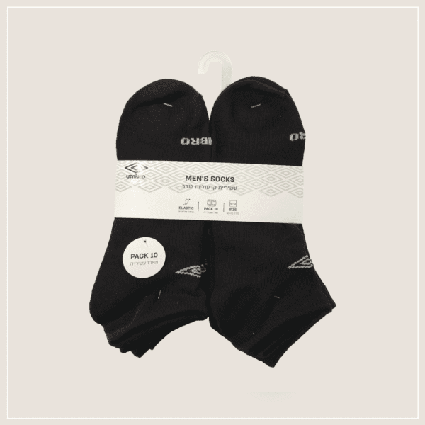 עשיריית קרסוליות צבע שחור לגבר UM-019