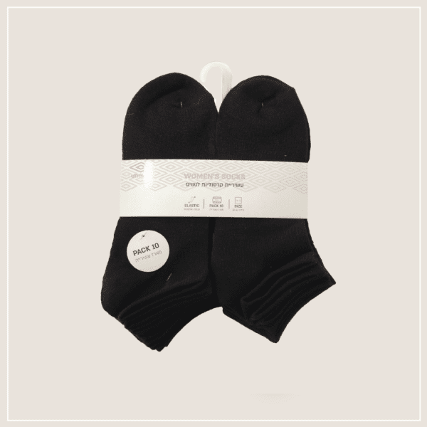 עשיריית קרסוליות צבע שחור לנשים UM-022